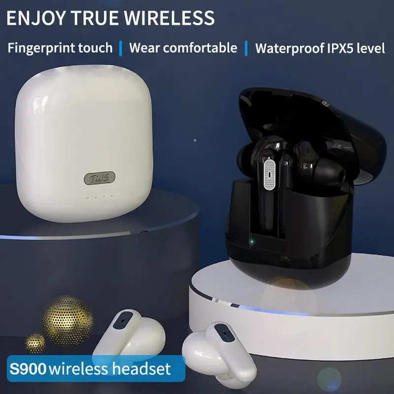 New S900 Wireless Bluetooth Headset TWS Binaural In-ear Sports Headset Noise-cancelling Gaming Bluetooth Headset
New S900 Wireless Bluetooth Headset TWS Binaural In-ear Sports Headset Noise-cancelling Gaming Bluetooth Headset