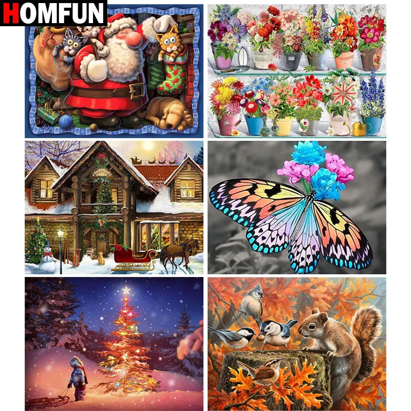 Картина для алмазной вышивки HOMFUN, алмазная 5D Вышивка «Рождественская бабочка squirrel», полностью квадратная/круглая, домашний декор, подарок
Картина для алмазной вышивки HOMFUN, алмазная 5D Вышивка «Рождественская бабочка squirrel», полностью квадратная/круглая, домашний декор, подарок