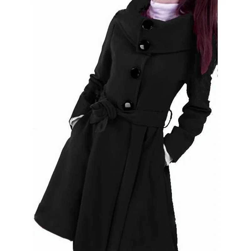 Women's Woolen Coat Single-breasted Elegant Cashmere Coat Mid Length Woolen Jacket Women Clothing Casaco Feminino Y527
Women's Woolen Coat Single-breasted Elegant Cashmere Coat Mid Length Woolen Jacket Women Clothing Casaco Feminino Y527