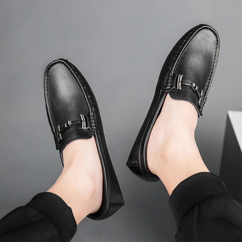 Mens Loafers genuine Leather Casual Shoes Men Breathable Lightweight Driving Flats Fashion Minimalist Shoes Men Brand Loafers
Mens Loafers genuine Leather Casual Shoes Men Breathable Lightweight Driving Flats Fashion Minimalist Shoes Men Brand Loafers