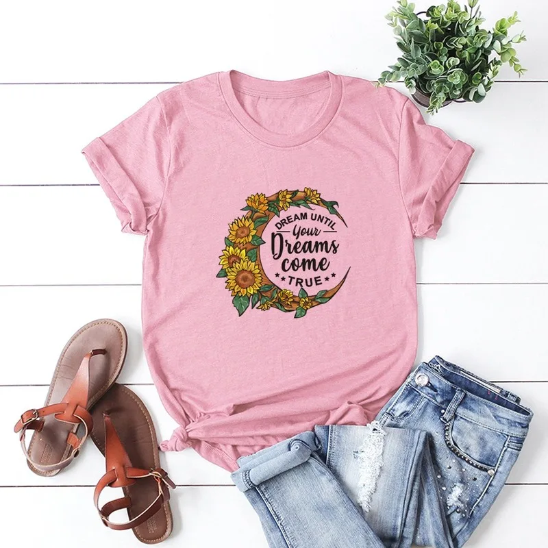 Women T-shirt Plus Size 100% Cotton Letter Printing Casual Top Tees Good-quality Summer T Shirt Feminina Oversized T Shirt 2020
Women T-shirt Plus Size 100% Cotton Letter Printing Casual Top Tees Good-quality Summer T Shirt Feminina Oversized T Shirt 2020