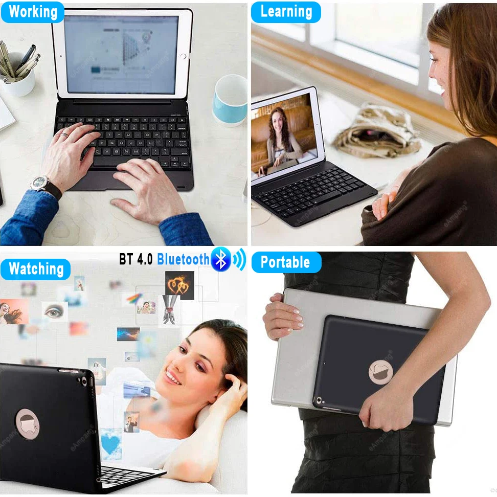 Smart Keyboard for Apple iPad 9.7 2017 2018 5th 6th Generation Bluetooth Keyboard Case for iPad Air 1 2 5 6 Pro 9.7 mini 2 3 4 5
Smart Keyboard for Apple iPad 9.7 2017 2018 5th 6th Generation Bluetooth Keyboard Case for iPad Air 1 2 5 6 Pro 9.7 mini 2 3 4 5