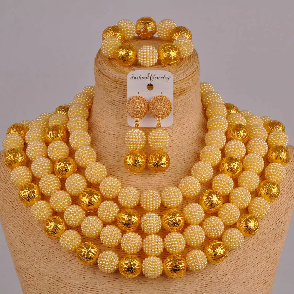 costume gold jewelry set beige simulated pearl nigerian wedding african beads party jewelry sets FZZ51
costume gold jewelry set beige simulated pearl nigerian wedding african beads party jewelry sets FZZ51