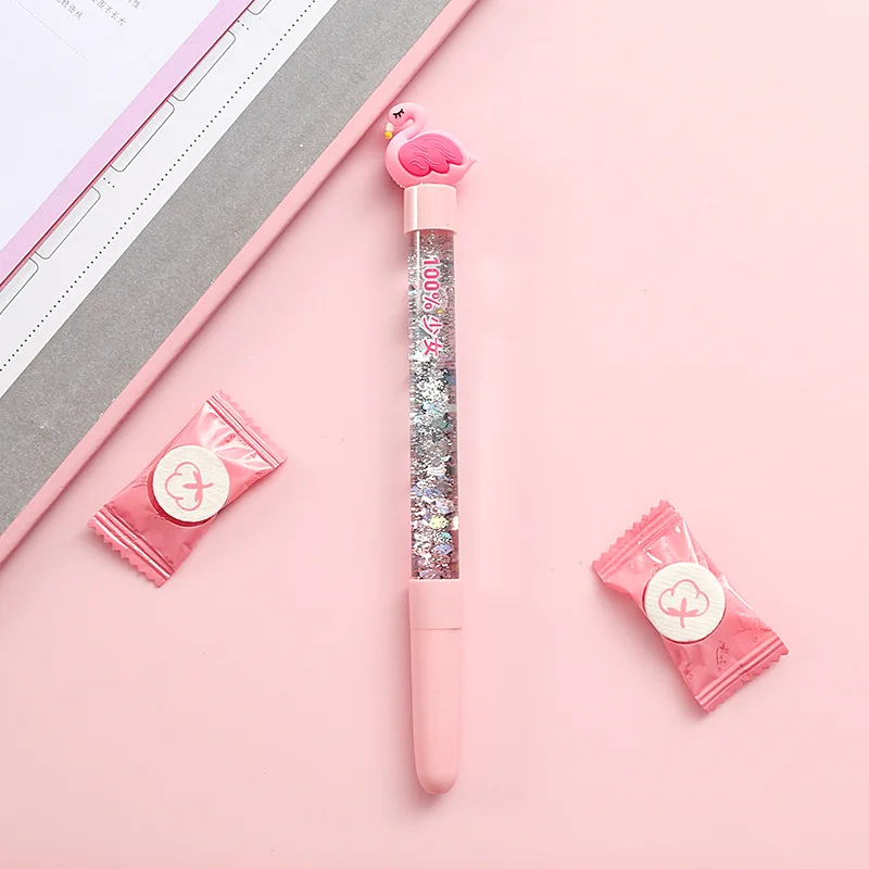 Korean Version of Cute Quicksand Gel Pen Fairy Stick Cartoon Stars Into Oil Quicksand Pen Creative Colorful Student Exam Pen
Korean Version of Cute Quicksand Gel Pen Fairy Stick Cartoon Stars Into Oil Quicksand Pen Creative Colorful Student Exam Pen