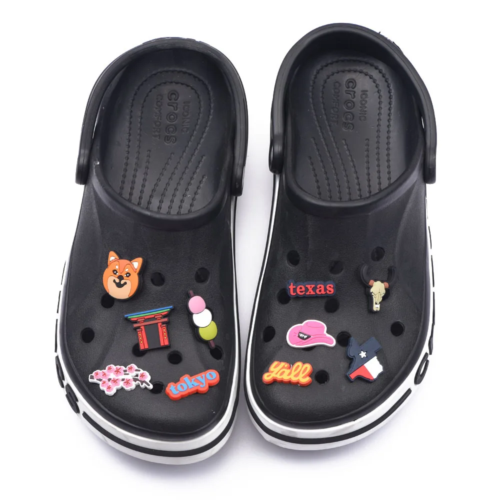 Best Seller 1 Pcs Cartoon Shoes Charms Cherry Blossoms Decorations American City Croc Shoe Charm Tokyo Paris Texas Accessories
Best Seller 1 Pcs Cartoon Shoes Charms Cherry Blossoms Decorations American City Croc Shoe Charm Tokyo Paris Texas Accessories