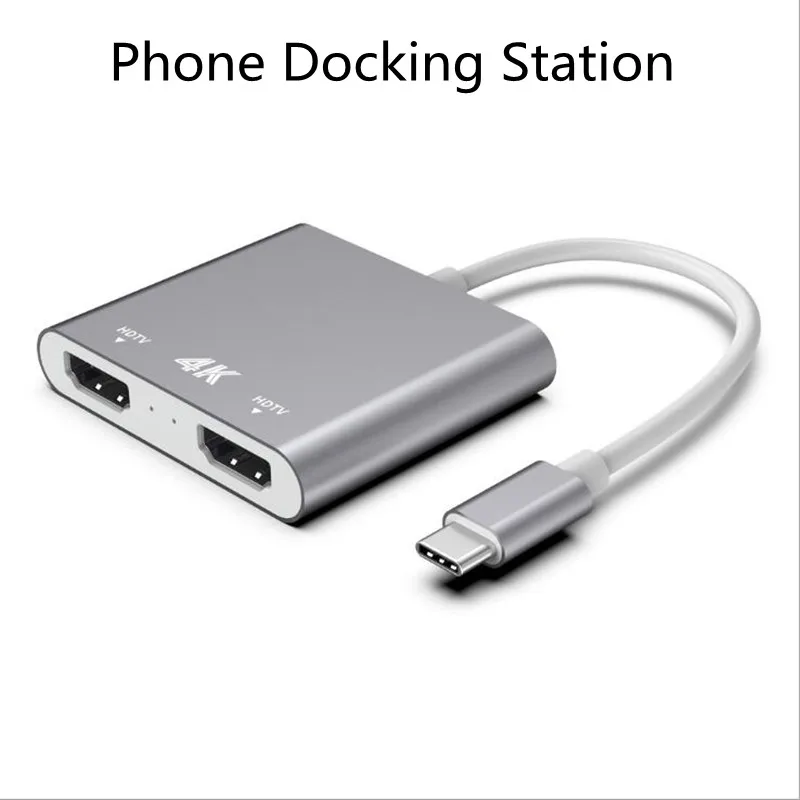 Type-C to Two HDMI Socking Station Converter Laptop Mobile HDMI Screen Splitter Phone Docking Station For Xiaomi Huawei Lenovo
Type-C to Two HDMI Socking Station Converter Laptop Mobile HDMI Screen Splitter Phone Docking Station For Xiaomi Huawei Lenovo