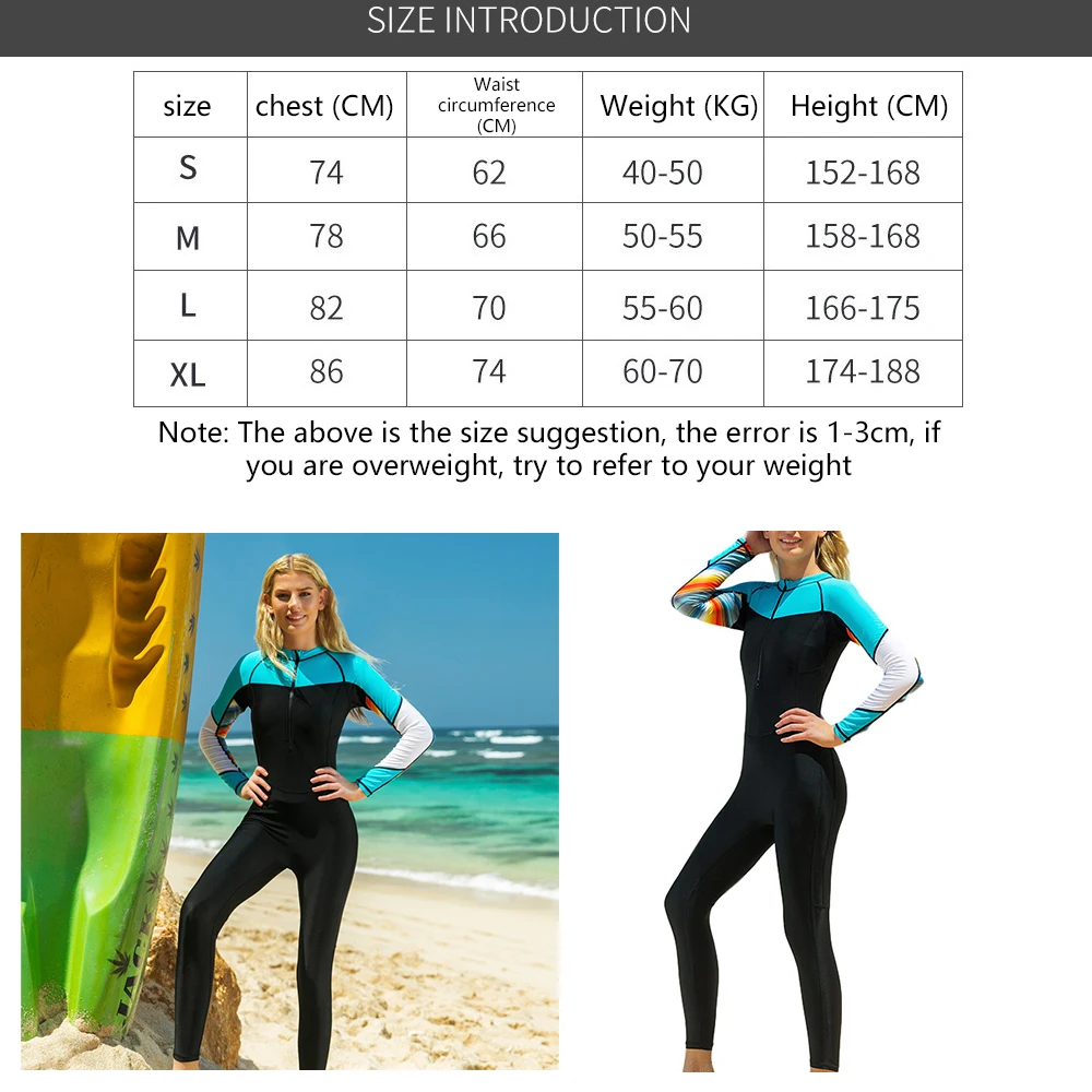 SBART Women Swimsuit Lycra Cotton Skin Anti UV Long Sleeve One Piece Rash Guard Swimwear for Surf Swim Sport
SBART Women Swimsuit Lycra Cotton Skin Anti UV Long Sleeve One Piece Rash Guard Swimwear for Surf Swim Sport