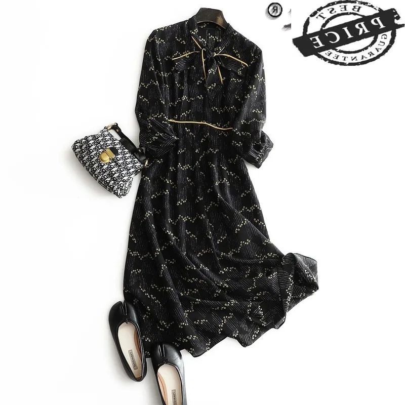 Spring Summer Dress 2021 Elegant 100% Silk Dress Female Korean Floral Dresses for Women Long Sleeve Vestido De Mujer 2a
Spring Summer Dress 2021 Elegant 100% Silk Dress Female Korean Floral Dresses for Women Long Sleeve Vestido De Mujer 2a