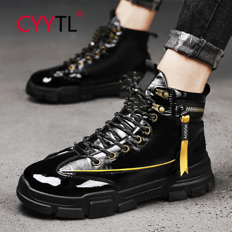 CYYTL 2021 New Fashion Men's Boots Winter Waterproof Outdoor Shoes Non-Slip Ankle Combat Botas Leather Walking Zipper Booties
CYYTL 2021 New Fashion Men's Boots Winter Waterproof Outdoor Shoes Non-Slip Ankle Combat Botas Leather Walking Zipper Booties