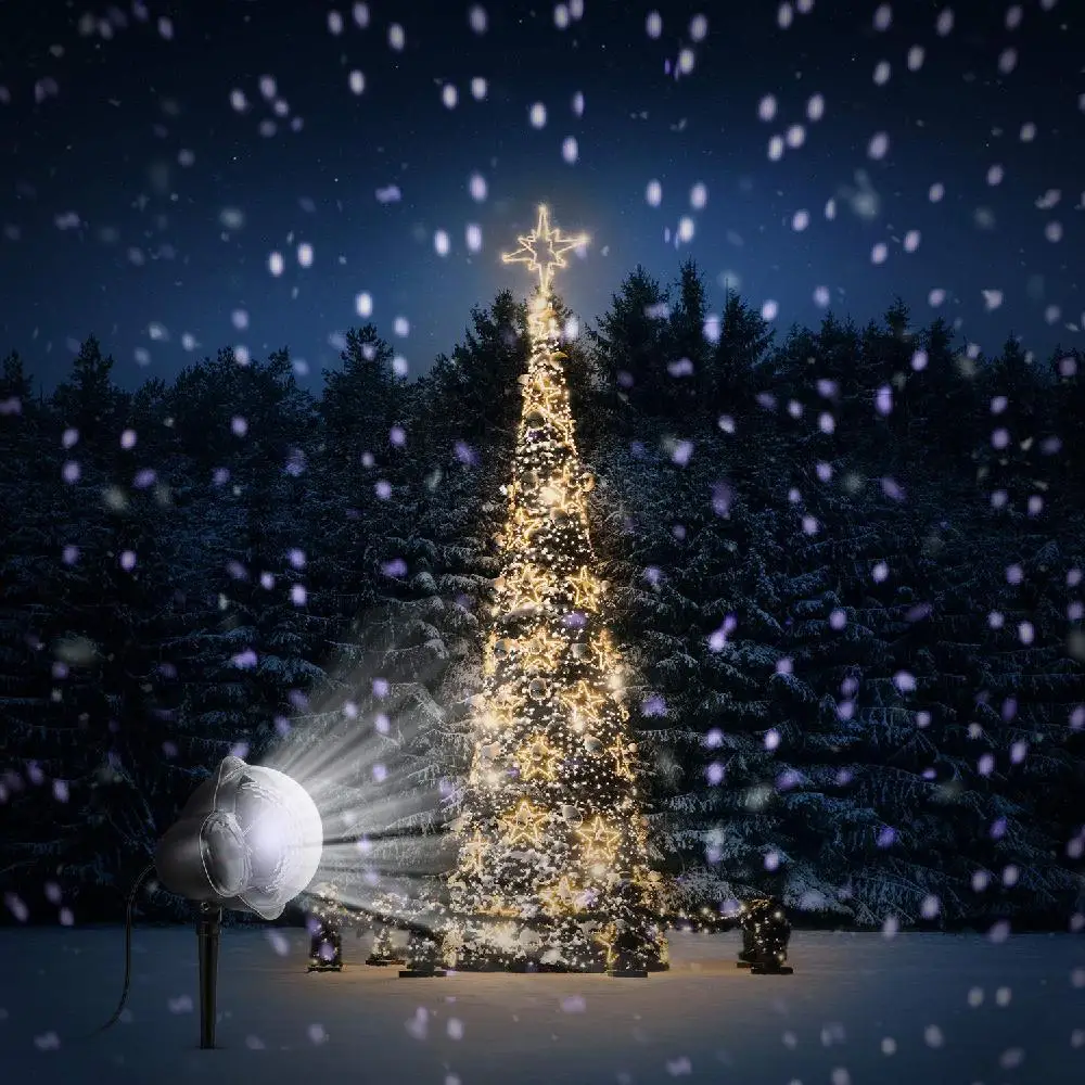 LED Snowfall Projector Light Snow Falling Light for Indoor Outdoor Christmas Snowfake Scenes Light With RGB Remote Control
LED Snowfall Projector Light Snow Falling Light for Indoor Outdoor Christmas Snowfake Scenes Light With RGB Remote Control