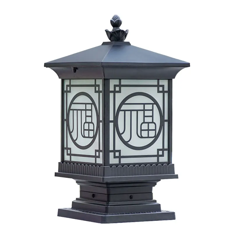 Wall lamp gate outdoor courtyard villa pillar new Chinese retro electric outdoor waterproof LED pillar lamp 
Wall lamp gate outdoor courtyard villa pillar new Chinese retro electric outdoor waterproof LED pillar lamp