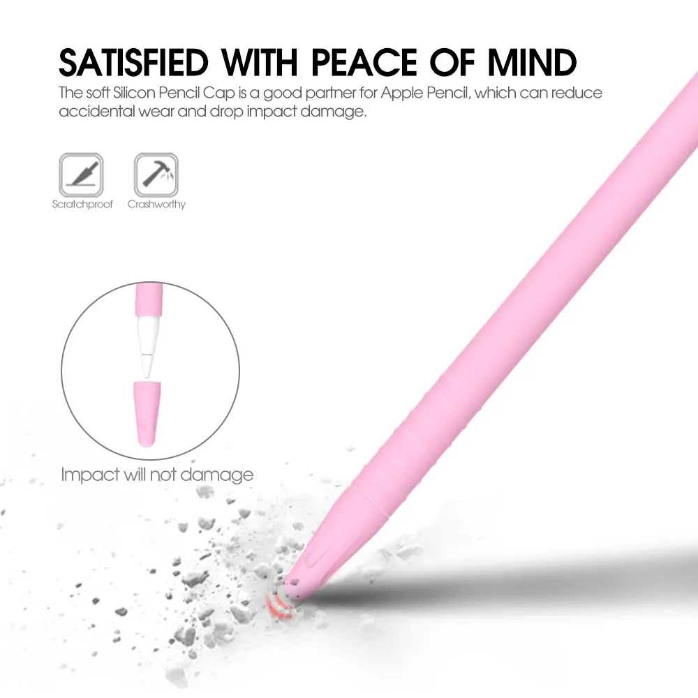 Fashion Soft Silicone Protective Cover Case Sleeve Skin funda for Apple Pencil iPencil 1Generation Stylus Pen Accessories
Fashion Soft Silicone Protective Cover Case Sleeve Skin funda for Apple Pencil iPencil 1Generation Stylus Pen Accessories