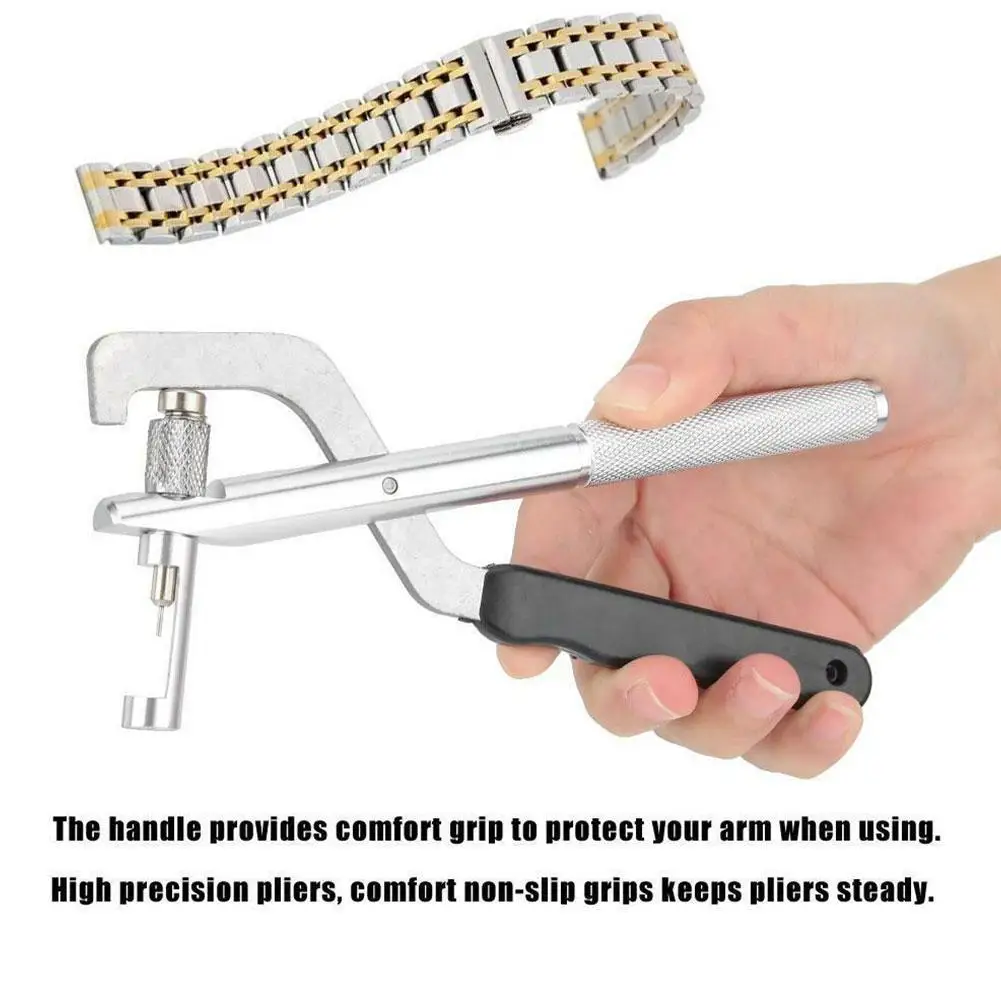 Portable Hand Pins Remover Watch Strap Band Adjusting Link Pin Plier Puncher Repair Tools
Portable Hand Pins Remover Watch Strap Band Adjusting Link Pin Plier Puncher Repair Tools