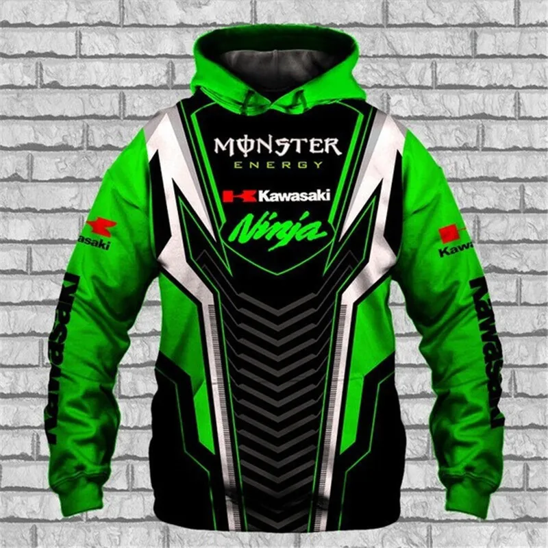 New Kawasaki Hoodie 3D Printing Sweatshirt Pullover Men's Motorcycle Jacket High Quality Casual Harajuku OverSized Streetwear
New Kawasaki Hoodie 3D Printing Sweatshirt Pullover Men's Motorcycle Jacket High Quality Casual Harajuku OverSized Streetwear