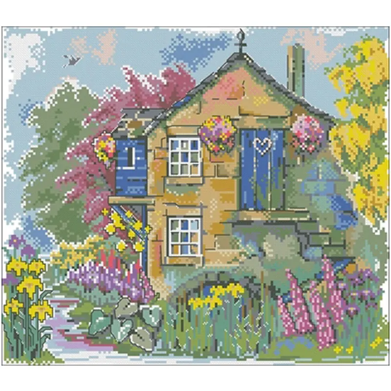 Hanachu hut patterns Counted Cross Stitch 11CT 14CT 18CT DIY Chinese Cross Stitch Kit Embroidery Needlework Sets home decor
Hanachu hut patterns Counted Cross Stitch 11CT 14CT 18CT DIY Chinese Cross Stitch Kit Embroidery Needlework Sets home decor