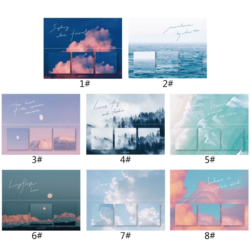 60Pcs Art Style Memo Pad Mountains Lakes Series Sticky Notes Journal DIY Creative Scrapbook Decoration Pad
60Pcs Art Style Memo Pad Mountains Lakes Series Sticky Notes Journal DIY Creative Scrapbook Decoration Pad