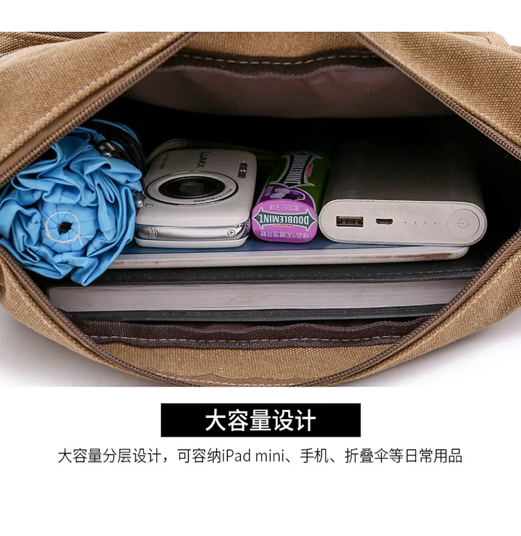 New Canvas Men's Shoulder Bag Super Large Capacity Multi-layer Messenger Bag Student Travel Single Shoulder Backpack Leisure
New Canvas Men's Shoulder Bag Super Large Capacity Multi-layer Messenger Bag Student Travel Single Shoulder Backpack Leisure