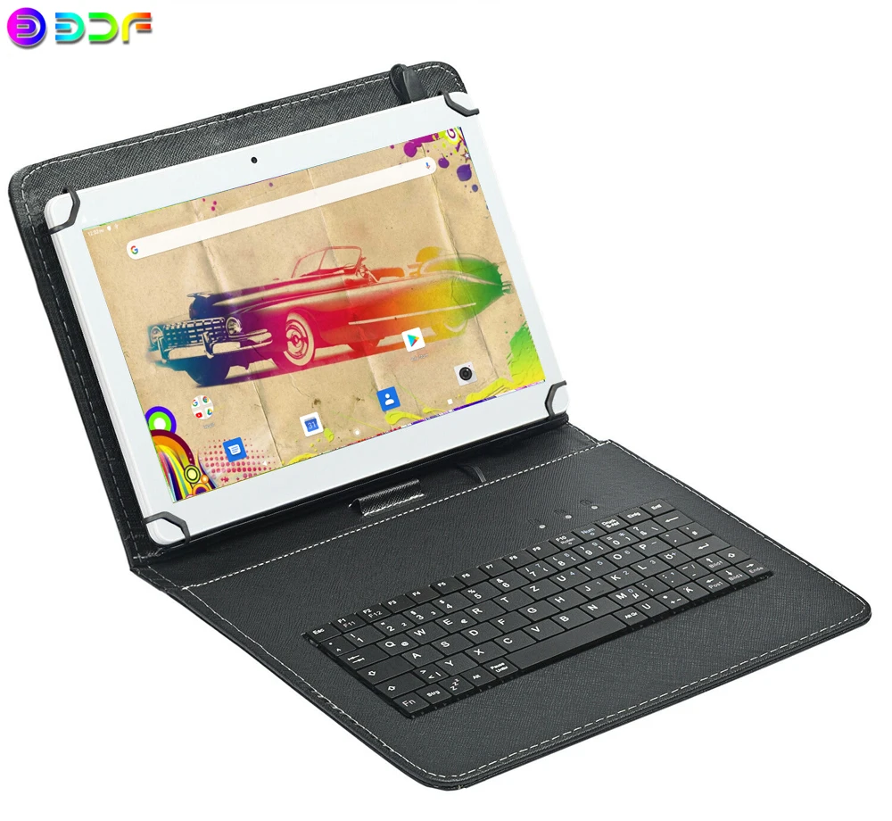 

Планшет Google 2.5D, экран 10,1 дюйма, Android 9,0, 3G, телефонные звонки, 4 Гб + 64 ГБ, Bluetooth 4,0, планшеты + клавиатура