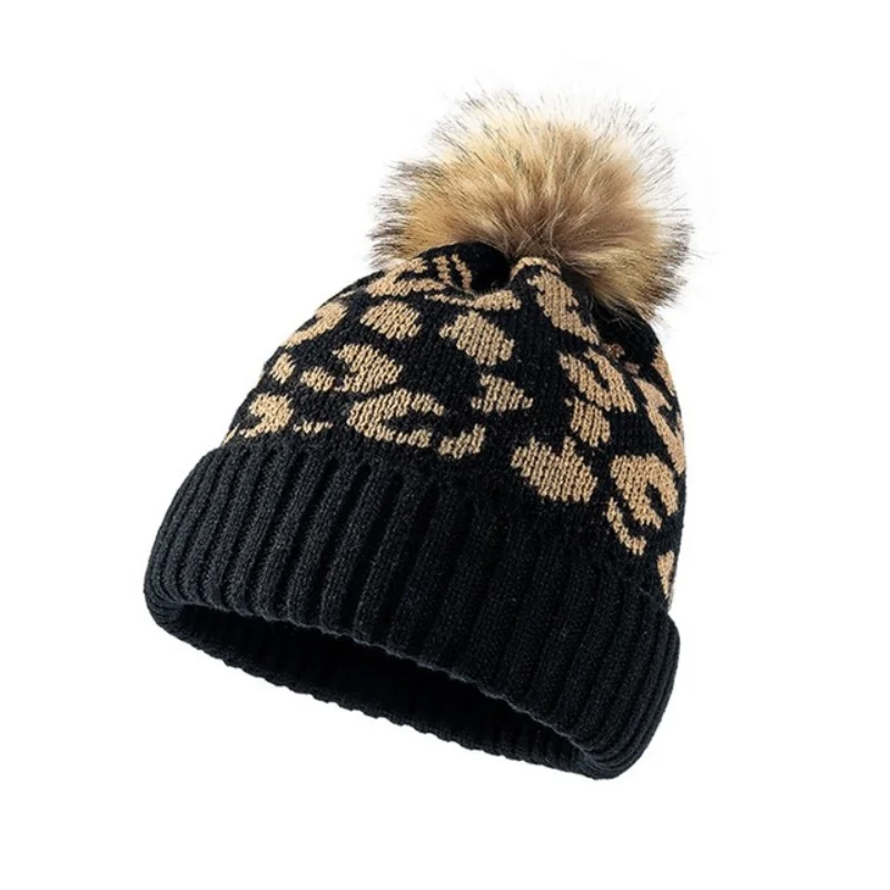 Leopard Printed Faux Fur Pompom Knitted Winter Hats For Women Men Thicken Warm Bobble Hat Streetwear Beanies Skullies Bonnets
Leopard Printed Faux Fur Pompom Knitted Winter Hats For Women Men Thicken Warm Bobble Hat Streetwear Beanies Skullies Bonnets