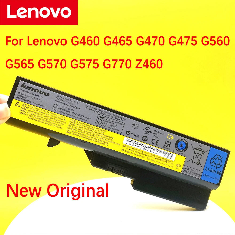New NEW Original Laptop battery For Lenovo G460 G465 G470 G475 G560 G565 G570 G575 G770 Z460 L09M6Y02 L10M6F21 L09S6Y02
New NEW Original Laptop battery For Lenovo G460 G465 G470 G475 G560 G565 G570 G575 G770 Z460 L09M6Y02 L10M6F21 L09S6Y02