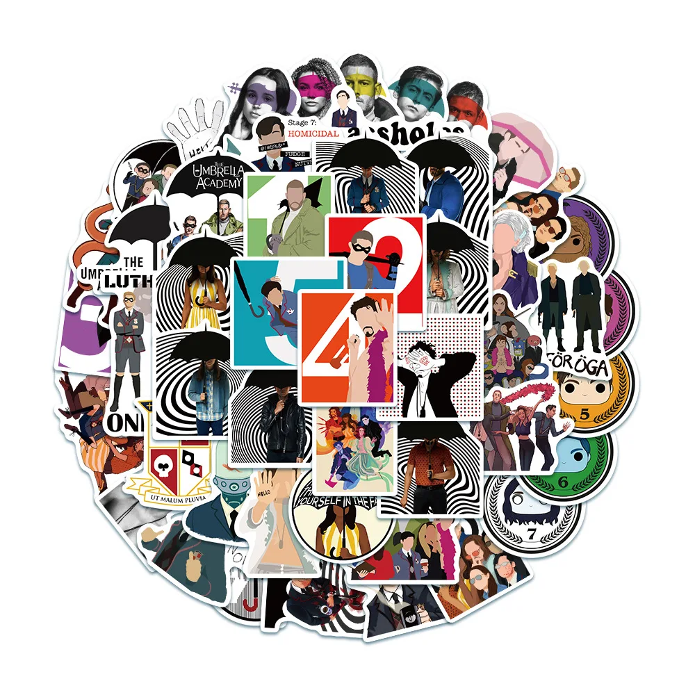 10/30/50pcsThe Umbrella Academy Classic TV Show Graffiti Stickers Skateboard Box Computer Notebook Car Children's Toys Wholesale
10/30/50pcsThe Umbrella Academy Classic TV Show Graffiti Stickers Skateboard Box Computer Notebook Car Children's Toys Wholesale