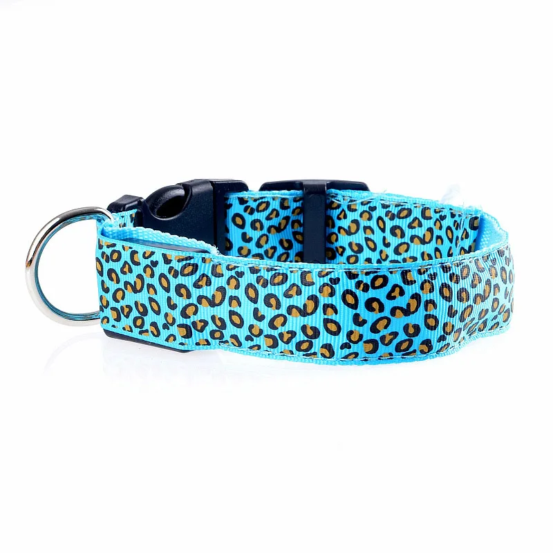 Fashion Leopard LED Dog Collar Flashing Nylon 3 Mode Lighting Safety Pet Collar Luminous Pets Accessories HEE889
Fashion Leopard LED Dog Collar Flashing Nylon 3 Mode Lighting Safety Pet Collar Luminous Pets Accessories HEE889