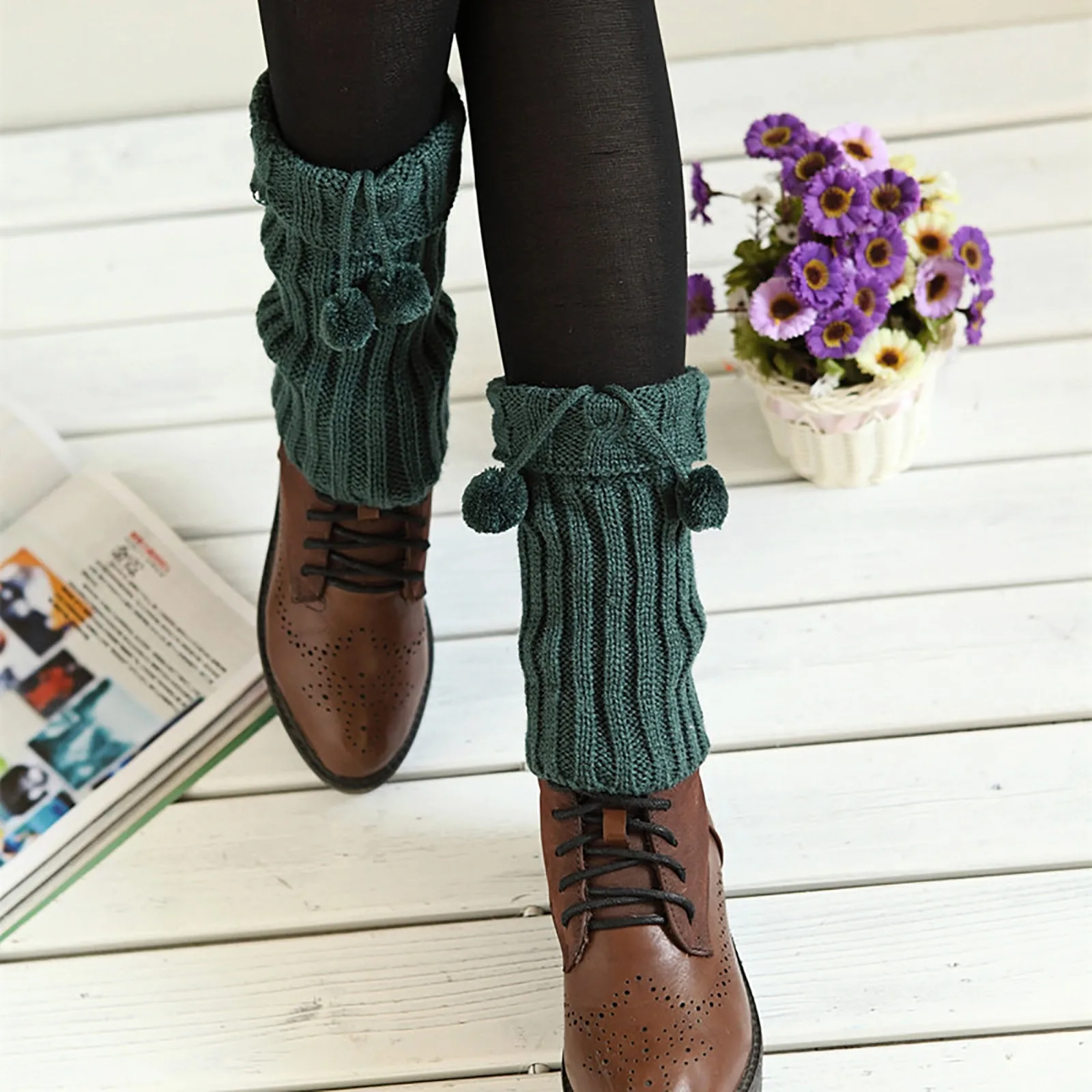 2021 New Sweet Girl Leg Warmers Wool Ball Knitted Foot Cover Women Autumn Winter Leg Warmer Socks Japanese Style Heap Socks
2021 New Sweet Girl Leg Warmers Wool Ball Knitted Foot Cover Women Autumn Winter Leg Warmer Socks Japanese Style Heap Socks