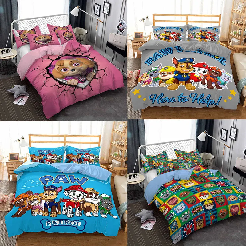 Paw dog Quilt Cover Pillowcase Boys Girls Home Quilt Cover Anime Peripheral Bedding Set Christmas Gift 2/3Pcs
Paw dog Quilt Cover Pillowcase Boys Girls Home Quilt Cover Anime Peripheral Bedding Set Christmas Gift 2/3Pcs