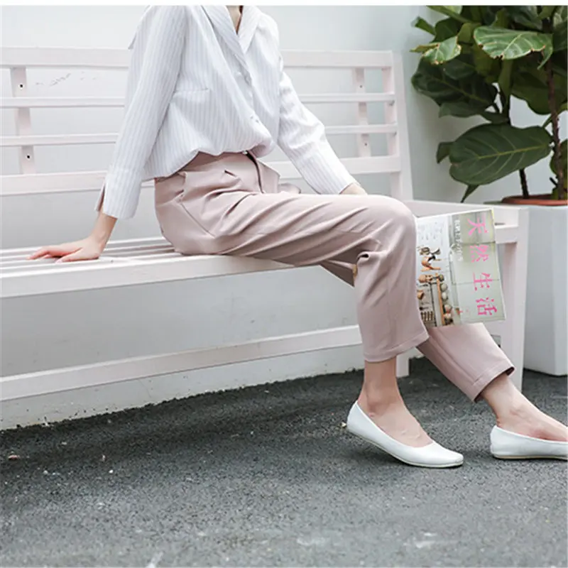 HziriP 2020 Pink High Waist Plus Casual Loose Solid Straight Hot Brief All Match Gentle Fashion Chic Women Ankle Length Pants
HziriP 2020 Pink High Waist Plus Casual Loose Solid Straight Hot Brief All Match Gentle Fashion Chic Women Ankle Length Pants