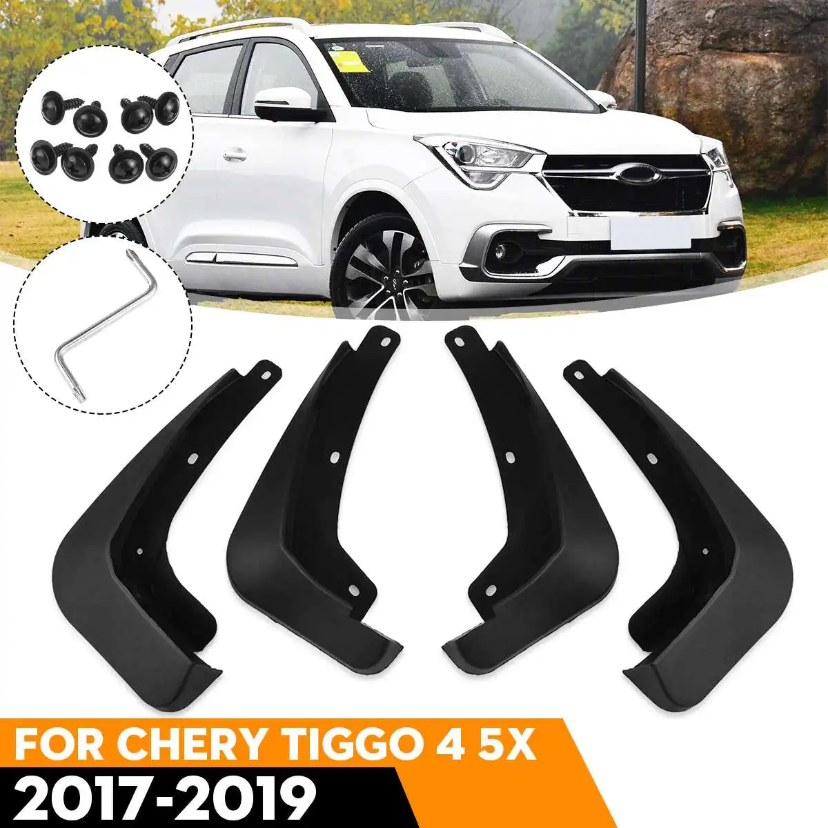 4pcs Car Mudguards Front Rear Mudflap Fender Mud Flaps Guard Splash Flap for Chery Tiggo4 Tiggo 4 5X 2019 2018 2017 2020 2021
4pcs Car Mudguards Front Rear Mudflap Fender Mud Flaps Guard Splash Flap for Chery Tiggo4 Tiggo 4 5X 2019 2018 2017 2020 2021