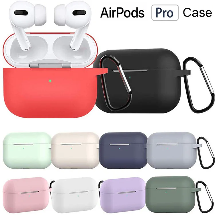 Мягкий силиконовый чехол для Airpods Pro с беспроводным Bluetooth Apple airpods pro наушников Air Pods