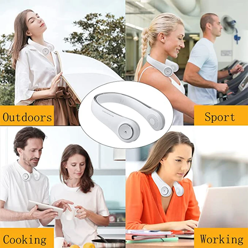 Portable Mini USB Fan Neck with Rechargeable Battery Electric Fans Summer Handheld Air Cooler Conditioner Outdoor
Portable Mini USB Fan Neck with Rechargeable Battery Electric Fans Summer Handheld Air Cooler Conditioner Outdoor
