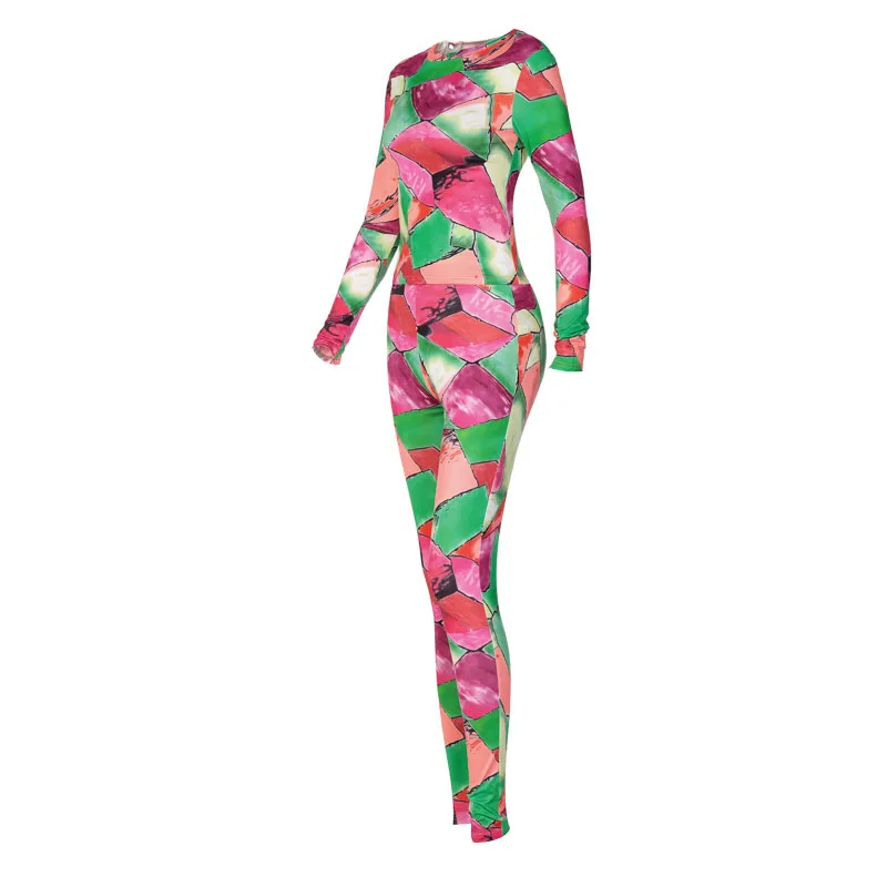 New Autumn Fashion Contrast Color Printing Long-Sleeve Top And Trousers Sports And Leisure Suit
New Autumn Fashion Contrast Color Printing Long-Sleeve Top And Trousers Sports And Leisure Suit