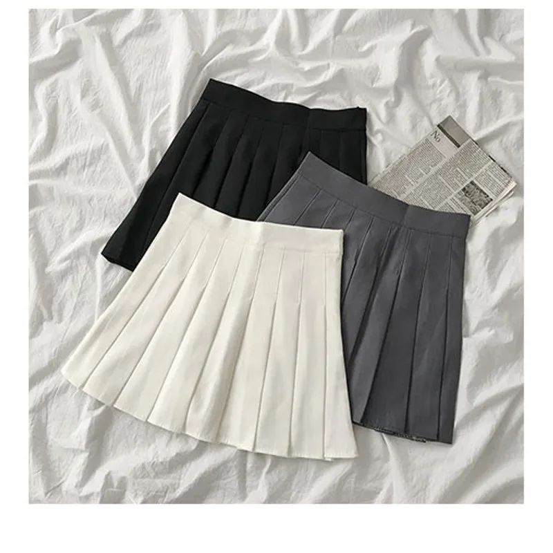 Women High waist Pleated Skirt 2020 Spring Autumn Casual Kawaii A-line Skirts Japanese School Uniform Mini Skirts
Women High waist Pleated Skirt 2020 Spring Autumn Casual Kawaii A-line Skirts Japanese School Uniform Mini Skirts