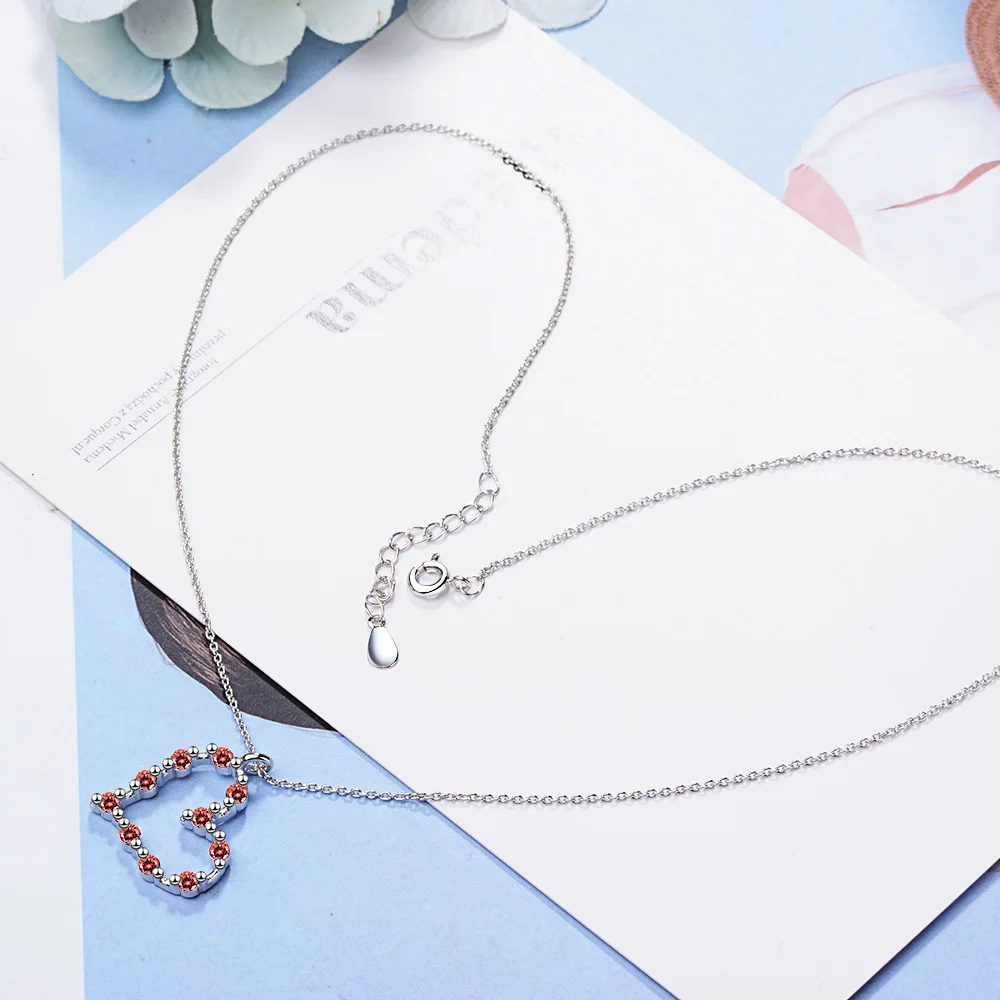 3 Colors Hollow Zircon Love Heart Necklace For Women Clavicle Chain 925 Sterling Silver Necklace
3 Colors Hollow Zircon Love Heart Necklace For Women Clavicle Chain 925 Sterling Silver Necklace