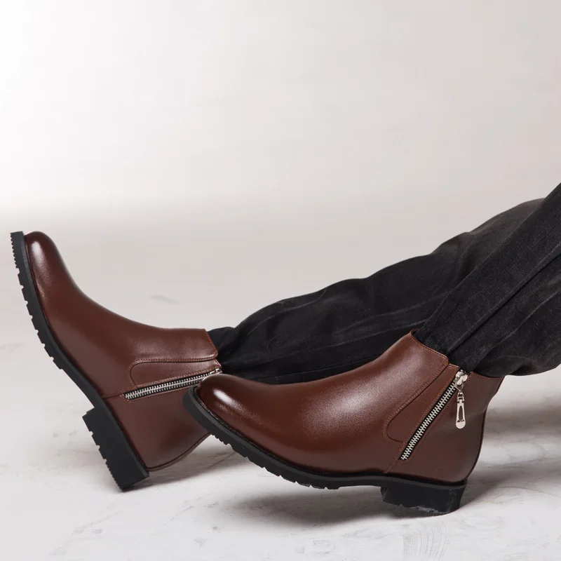 2020 New Retro Zipper Men Boots Leather Classic Men's Shoes Comfortable Soft Male Warm Winter Snow Boots Outdoor Men's Footwear
2020 New Retro Zipper Men Boots Leather Classic Men's Shoes Comfortable Soft Male Warm Winter Snow Boots Outdoor Men's Footwear