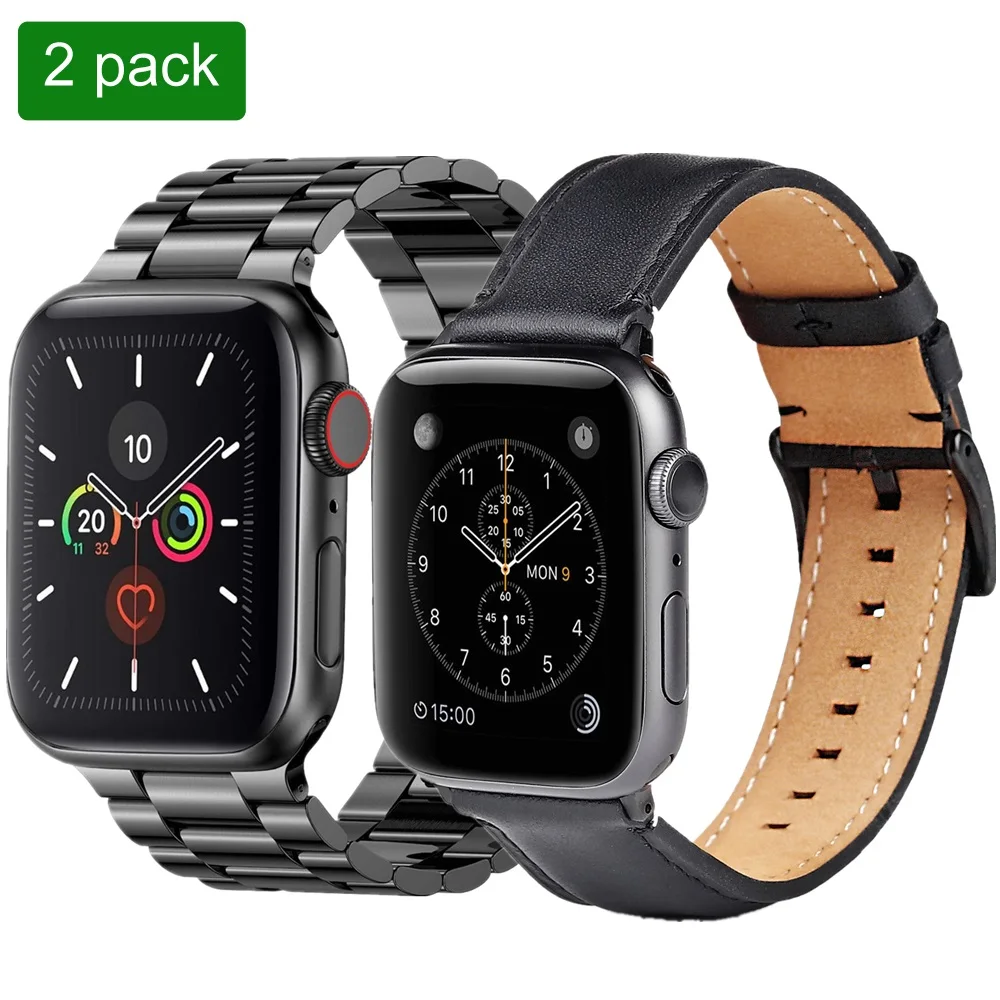 correa for apple watch band 44 40mm stainless steel Leather strap for iwatch bands series 5 4 3 pulseira bracelet 42mm 38mm belt
correa for apple watch band 44 40mm stainless steel Leather strap for iwatch bands series 5 4 3 pulseira bracelet 42mm 38mm belt
