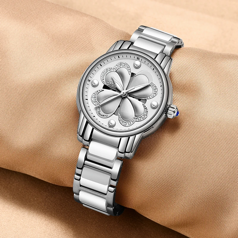 SUNKTA новый список Топ люксовый бренд женские часы керамические модное платье Леди