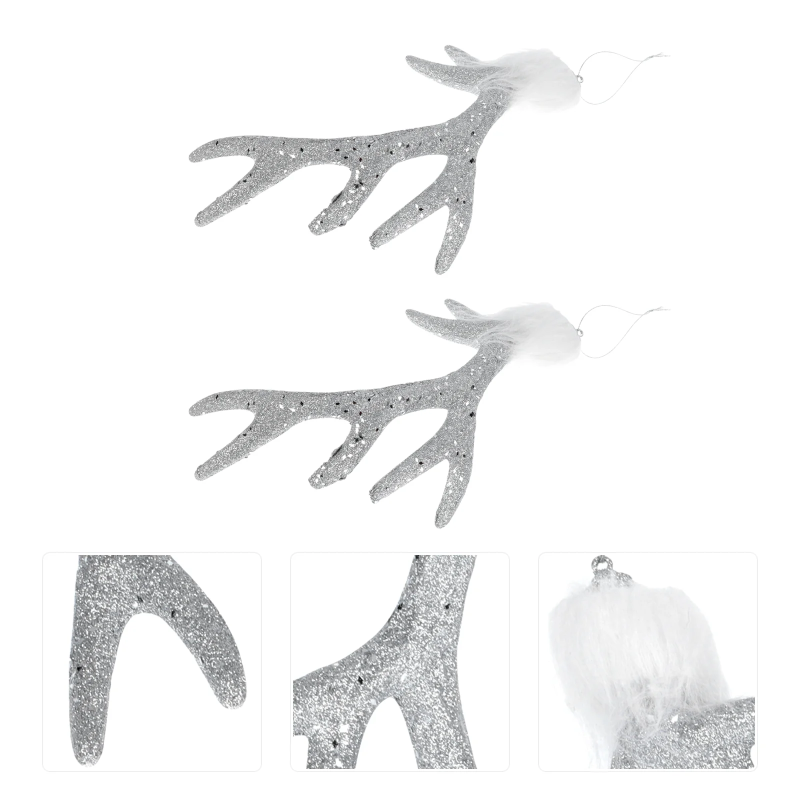 2 шт., Новогодние подвески в виде рогов 
2 шт., Новогодние подвески в виде рогов