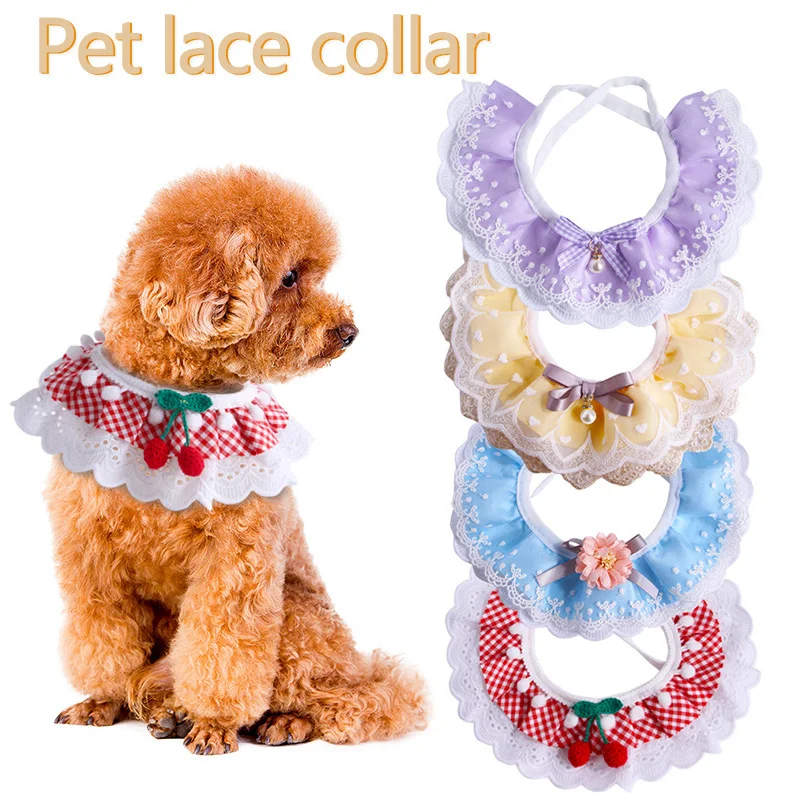 Pet Lace Scarf Saliva Towel Plaid Flower Cat Collar Dog Dog Necklace Fairy Style Waterproof Saliva Pet Accessories
Pet Lace Scarf Saliva Towel Plaid Flower Cat Collar Dog Dog Necklace Fairy Style Waterproof Saliva Pet Accessories