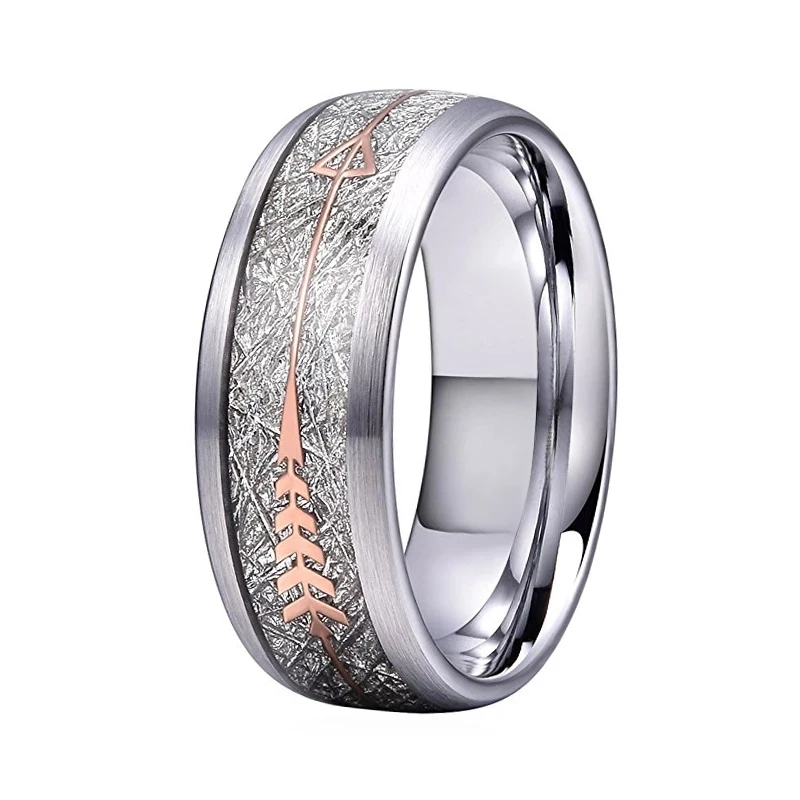 8mm Fashion Men Rings Stainless Steel Arrow Wood Grain Rings Anniversary Party Gift Wedding Bands For Men Jewelry
8mm Fashion Men Rings Stainless Steel Arrow Wood Grain Rings Anniversary Party Gift Wedding Bands For Men Jewelry