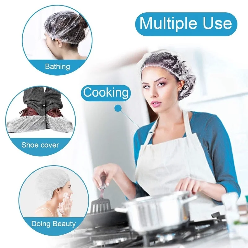 100pcs/Pack Disposable Shower Caps Hat Clear Spa Hair Salon Hotel One-Off Bathing Elastic Shower Cap Bathroom Products Bath Caps
100pcs/Pack Disposable Shower Caps Hat Clear Spa Hair Salon Hotel One-Off Bathing Elastic Shower Cap Bathroom Products Bath Caps