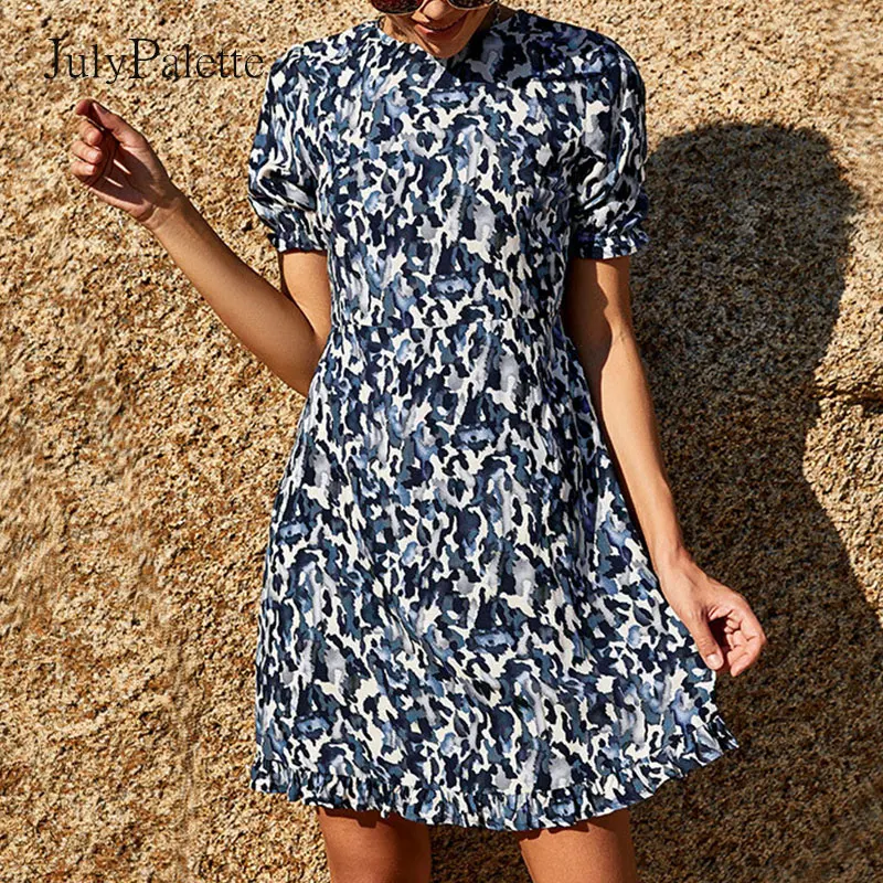 Julypalette Bohemian Floral Printed Women's Dress Summer Women O-neck Short Sleeve Sundress Casual High Waist Beach Dress Female
Julypalette Bohemian Floral Printed Women's Dress Summer Women O-neck Short Sleeve Sundress Casual High Waist Beach Dress Female