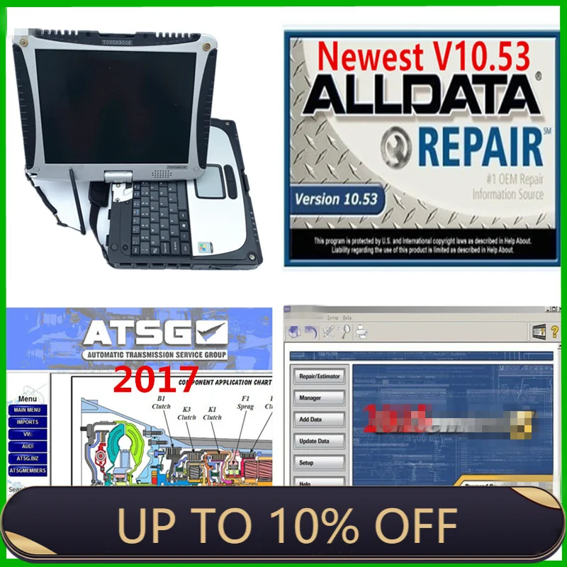 2021 Alldata 10.53 Software + m..Chell 2015 + ATSG 2017 3in 1TB Installed In Laptop For Toughbook CF19 4gb Laptop Ready To Work
2021 Alldata 10.53 Software + m..Chell 2015 + ATSG 2017 3in 1TB Installed In Laptop For Toughbook CF19 4gb Laptop Ready To Work