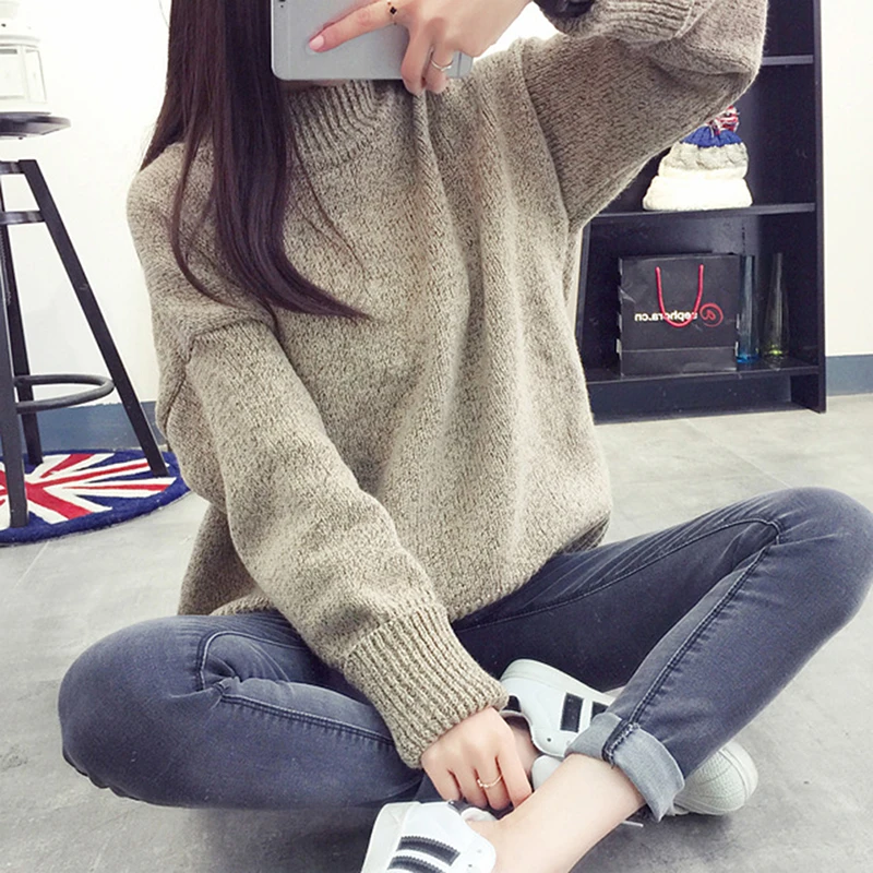 New Fashion Women Sweaters and Pullovers Solid Slim Elastic Turtleneck Women Tops Knit Pullovers Sueter Mujer 
New Fashion Women Sweaters and Pullovers Solid Slim Elastic Turtleneck Women Tops Knit Pullovers Sueter Mujer