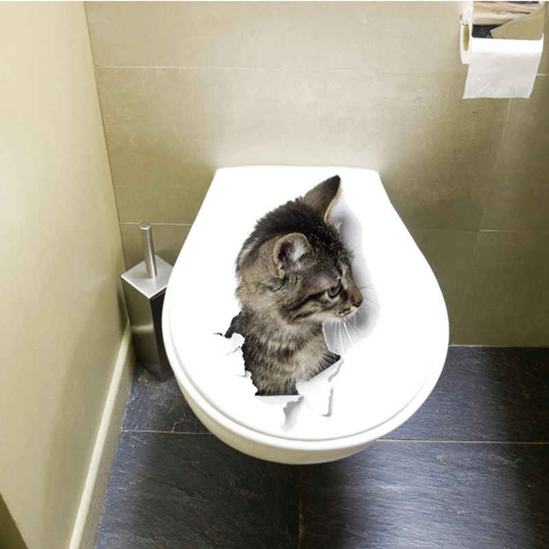 2 Pcs Vivid 3d Hole Funny Cat Toilet Stickers Diy Wc Washroom Home Decoration Cute Kitten Pet Wallpaper Animals Wall Art Decals
2 Pcs Vivid 3d Hole Funny Cat Toilet Stickers Diy Wc Washroom Home Decoration Cute Kitten Pet Wallpaper Animals Wall Art Decals