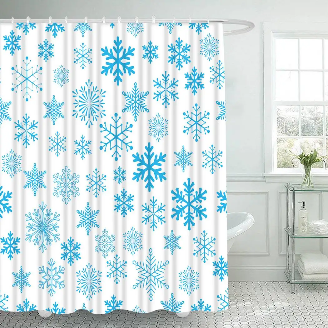 Snowflakes Shower Curtain With Hooks For Bathroom Christmas Art Waterproof Polyester Bath Shower Curtain Set Home Bathroom Decor
Snowflakes Shower Curtain With Hooks For Bathroom Christmas Art Waterproof Polyester Bath Shower Curtain Set Home Bathroom Decor