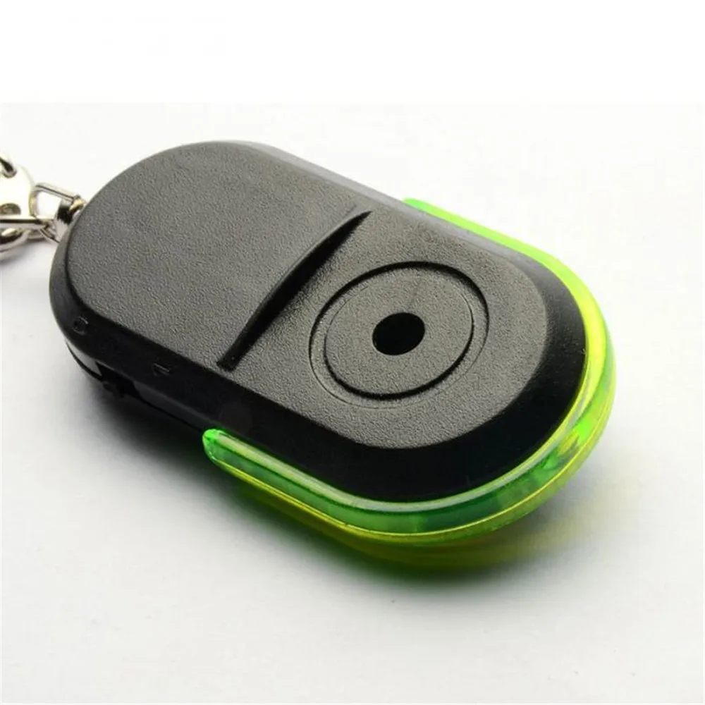 Whistle Key Anti-lost Device Finder Light Wireless Keychain Car Keyrings Electronic Anti-theft Ellipse Plastic Search Women | Украшения и