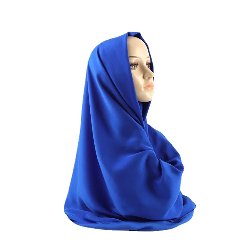 Imitation Silk Scarf Pure Color Chiffon Muslim Headscarf Multifunction Sunscreen Shading Shawl Hijab Fashion
Imitation Silk Scarf Pure Color Chiffon Muslim Headscarf Multifunction Sunscreen Shading Shawl Hijab Fashion