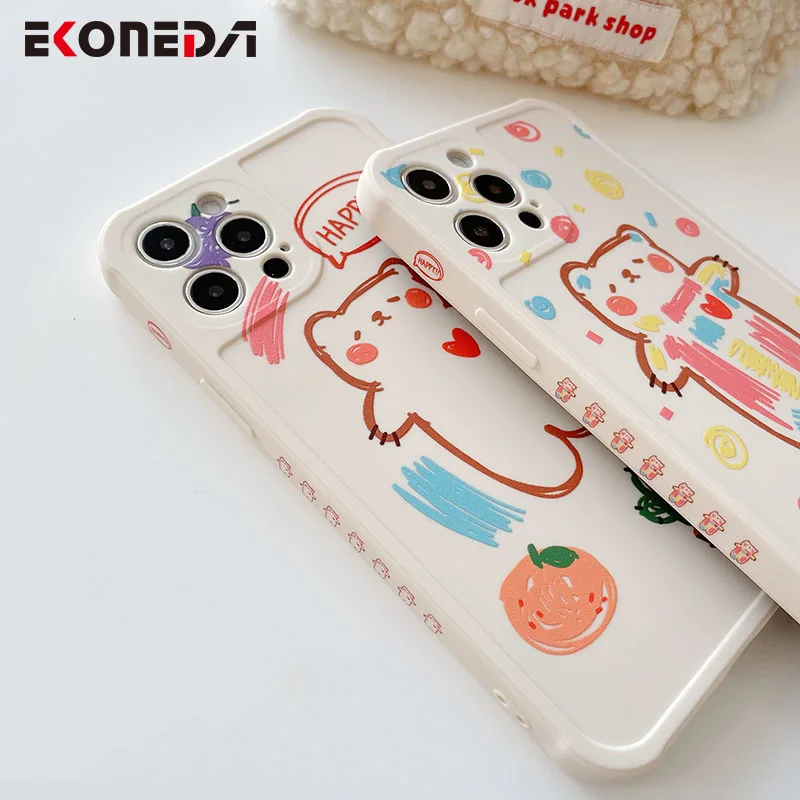 EKONEDA Cartoon Graffiti Bear Case For iPhone 11 12 Pro XS Max X XR 7 8 Plus SE Protective Case Silicone Soft TPU Back Cover
EKONEDA Cartoon Graffiti Bear Case For iPhone 11 12 Pro XS Max X XR 7 8 Plus SE Protective Case Silicone Soft TPU Back Cover
